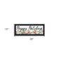 Happy Holiday Black Framed Print Wall Art