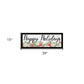 Happy Holiday Black Framed Print Wall Art