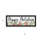 Happy Holiday Black Framed Print Wall Art