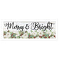 Merry and Bright White Framed Print Wall Art