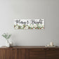 Merry and Bright White Framed Print Wall Art