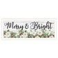 Merry and Bright White Framed Print Wall Art