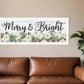 Merry and Bright White Framed Print Wall Art
