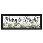 Merry and Bright Black Framed Print Wall Art