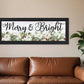 Merry and Bright Black Framed Print Wall Art