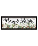 Merry and Bright Black Framed Print Wall Art