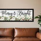 Merry and Bright Black Framed Print Wall Art