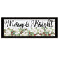 Merry and Bright Black Framed Print Wall Art