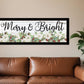 Merry and Bright Black Framed Print Wall Art