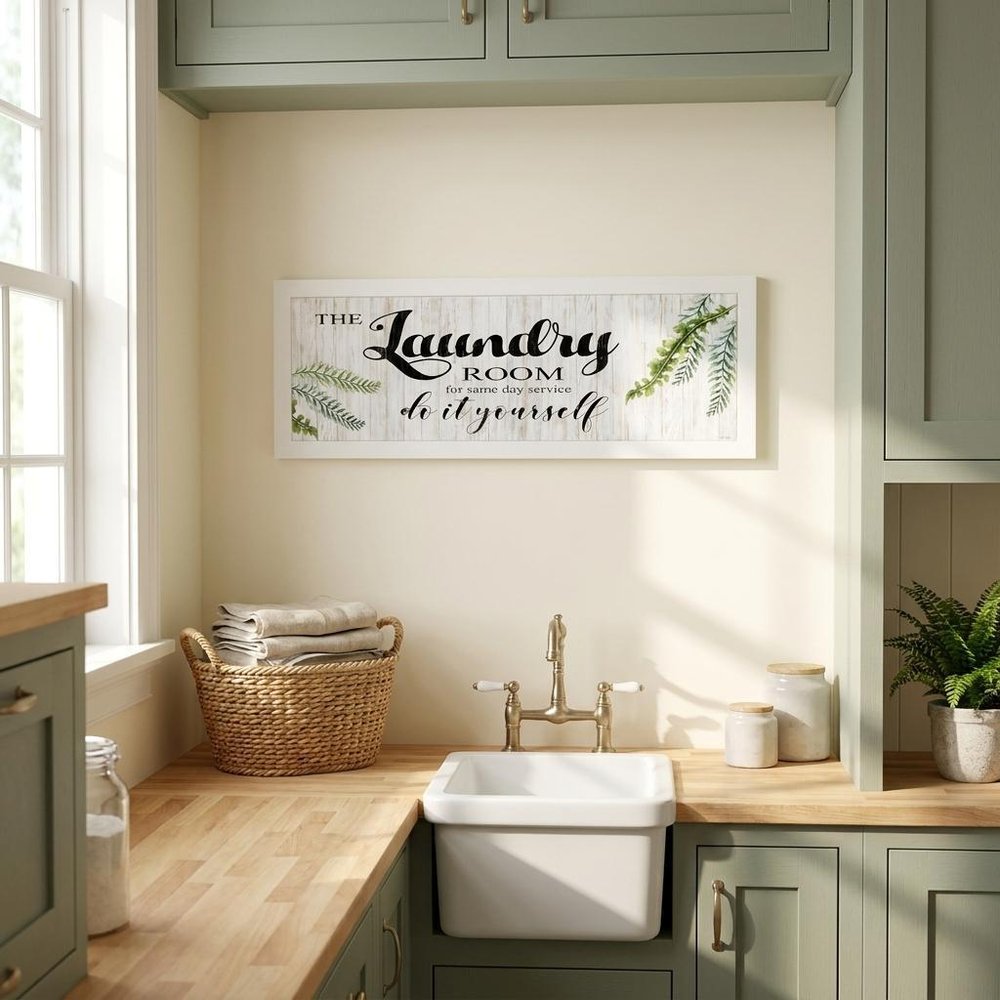 The Laundry Room White Framed Print Laundry Wall Art