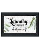 The Laundry Room Same Day Service Black Framed Print Laundry Wall Art
