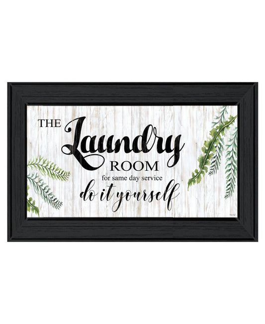 The Laundry Room Same Day Service Black Framed Print Laundry Wall Art