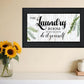 The Laundry Room Same Day Service Black Framed Print Laundry Wall Art