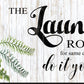 The Laundry Room Same Day Service Black and Brown Framed Print Laundry Wall Art