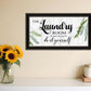 The Laundry Room Same Day Service Black and Brown Framed Print Laundry Wall Art