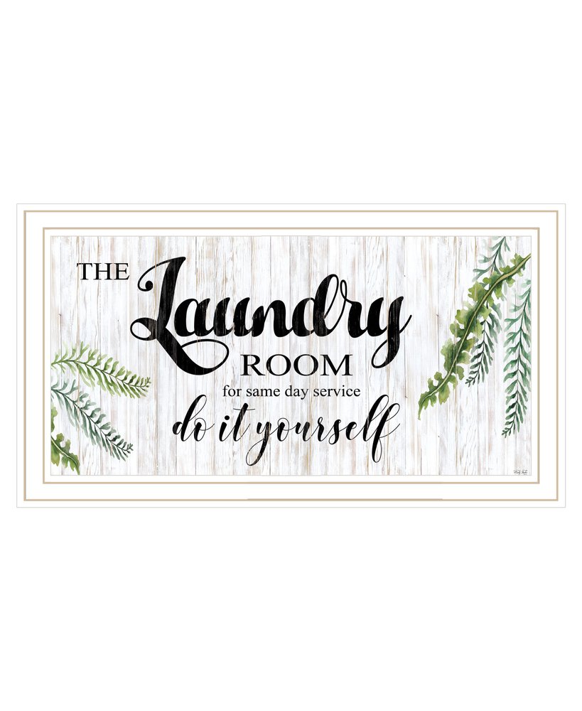 The Laundry Room Same Day Service Black Framed Print Laundry Wall Art