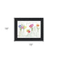 Live Life in Full Color Tulips Black Framed Print Wall Art