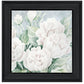 Peaceful Peonies In Full Bloom Black Framed Print Wall Art