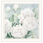 Peaceful Peonies In Full Bloom Black Framed Print Wall Art