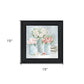Pastel Peonies Pretties Black Framed Print Wall Art