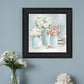 Pastel Peonies Pretties Black Framed Print Wall Art