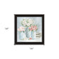 Pastel Peonies Pretties Black Framed Print Wall Art