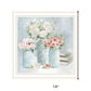Pastel Peonies Pretties White Framed Print Wall Art