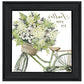 SCATTER YOUR JOY WITH FLOWERS Black Framed Print Wall Art