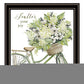 SCATTER YOUR JOY WITH FLOWERS Black Framed Print Wall Art