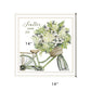 SCATTER YOUR JOY WITH FLOWERS Black Framed Print Wall Art