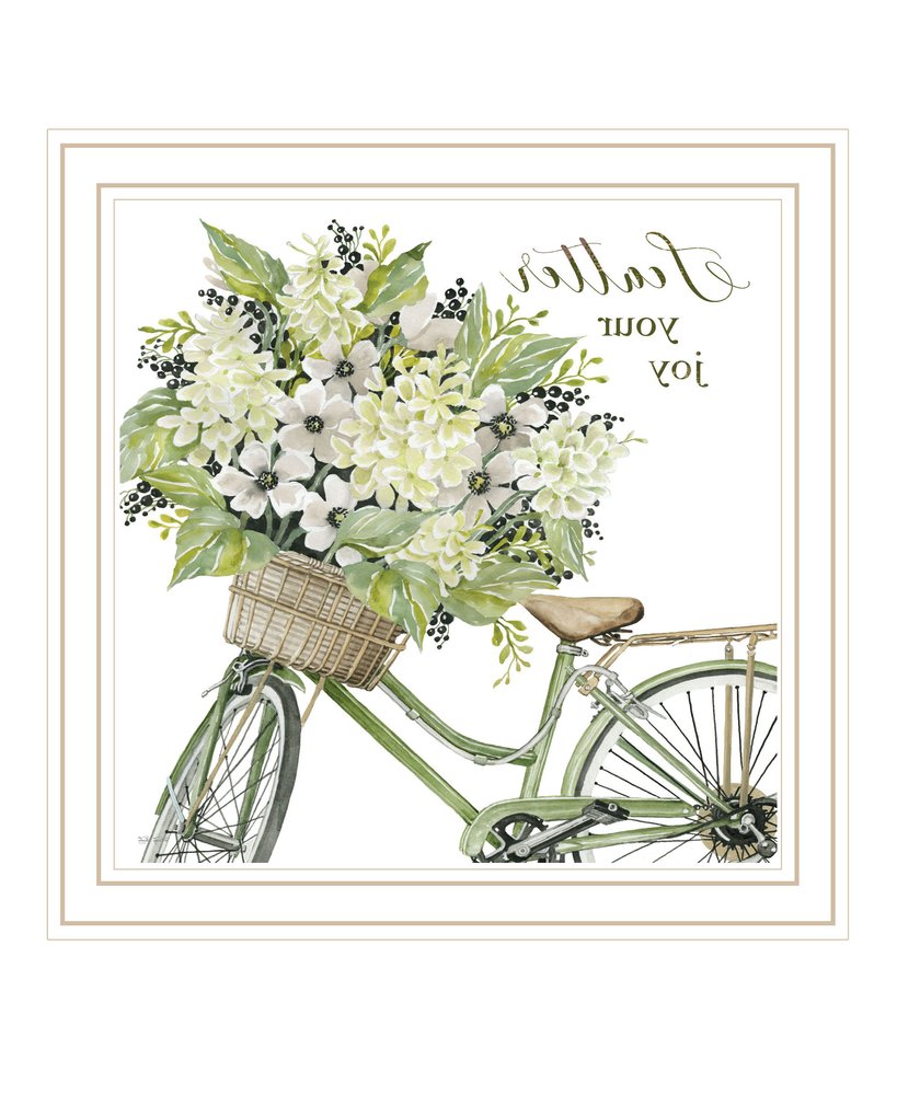 SCATTER YOUR JOY WITH FLOWERS Black Framed Print Wall Art