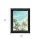 SURFING FROM AFAR Black Framed Print Wall Art
