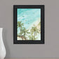SURFING FROM AFAR Black Framed Print Wall Art