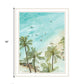SURFING FROM AFAR White Framed Print Wall Art
