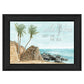 WILD AND FREE JUST LIKE THE SEA Black Framed Print Wall Art
