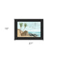 WILD AND FREE JUST LIKE THE SEA Black Framed Print Wall Art