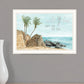 WILD AND FREE JUST LIKE THE SEA Black Framed Print Wall Art