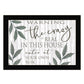 The Crazy is Real Black Framed Print Wall Art