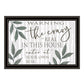 The Crazy is Real Black Framed Print Wall Art