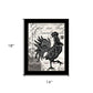 WELCOME TO THE FARM CHICKEN Black Framed Print Wall Art