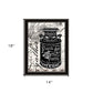 FARM SWEET FARM MILK CAN Black Framed Print Wall Art