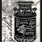 FARM SWEET FARM MILK CAN Black Framed Print Wall Art