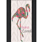 You are so loved Flamingo Black Framed Print Wall Art