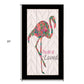 You are so loved Flamingo Black Framed Print Wall Art