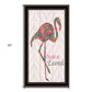 You are so loved Flamingo Black Framed Print Wall Art