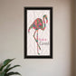 You are so loved Flamingo Black Framed Print Wall Art