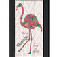 Be A Flamingo Black Framed Print Wall Art
