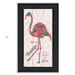 Be A Flamingo Black Framed Print Wall Art