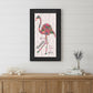 Be A Flamingo Black Framed Wall Art