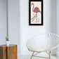 Be A Flamingo Black Framed Print Wall Art